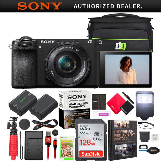 Sony a6700 Alpha APS-C Mirrorless Camera 26MP 4K with 16-50mm Lens Kit + Pro Bundle