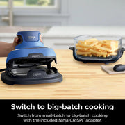 Ninja CRISPi 5-in-1 Portable Glass Air Fry Cooking System (Renewed) + 5 Pcs Knife Set