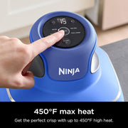 Ninja CRISPi 5-in-1 Portable Glass Air Fry Cooking System (Renewed) + 5 Pcs Knife Set