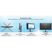 Dell 24" Full HD 120Hz LED Monitor with USB Hub 2 Pack + 2x 6FT HDMI Cable
