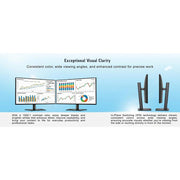 Dell 24" Full HD 120Hz LED Monitor with USB Hub 2 Pack + 2x 6FT HDMI Cable