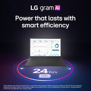 LG gram 15" Copilot+ PC Intel Ultra 7, 32GB RAM, 1TB SSD Touch Laptop, Black