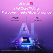 LG gram 14" Copilot+ PC Intel Ultra 7, 32GB RAM, 1TB SSD Laptop,