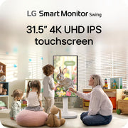 LG 32" 4K UHD IPS Touchscreen Smart Monitor Swing + 26 Months Protection Bundle