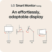 LG 32" 4K UHD IPS Touchscreen Smart Monitor Swing + 26 Months Protection Bundle