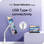 LG 32" 4K UHD IPS Touchscreen Smart Monitor Swing + 26 Months Protection Bundle