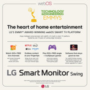 LG 32" 4K UHD IPS Touchscreen Smart Monitor Swing + 26 Months Protection Bundle