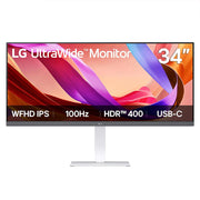 LG UltraWide 34" FHD IPS Monitor USB-C w/ Speaker + 26 Months Protection Bundle