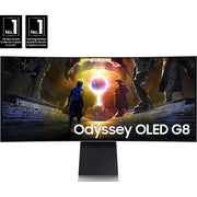 Samsung G85SD 34-inch Odyssey OLED G8 Ultra-WQHD Curved Gaming Monitor Bundle