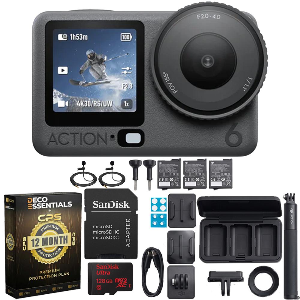 DJI Osmo Action 6 Adventure Combo 4K 1/1.1" Sensor 4h Battery + 12 Month Protection