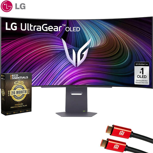 LG 45" UltraGear OLED WQHD Curved Gaming Monitor with 26 Month Protection Bundle