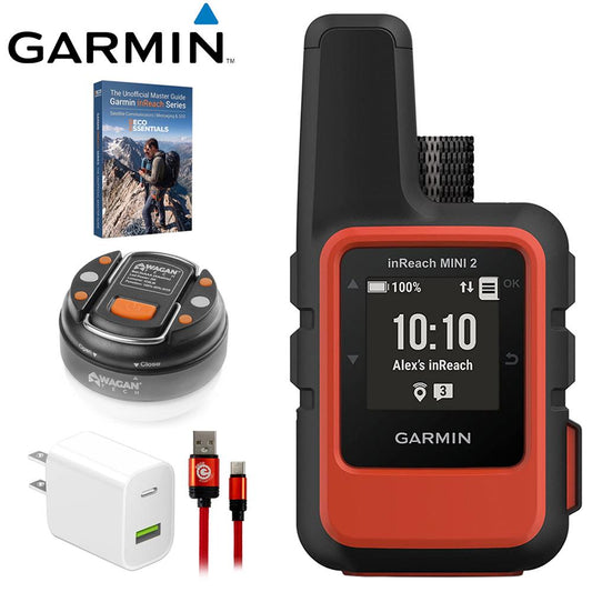 Garmin inReach Mini 2 Portable Satellite Communicator w/ Deco Gear Master Guide Bundle