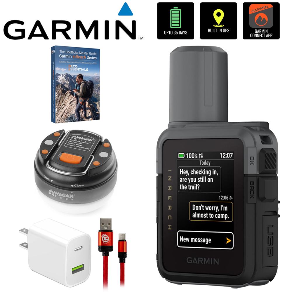Garmin inReach Mini 3 Compact SOS Satellite Communicator +Deco Gear Master Guide Bundle