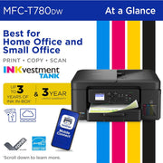Brother INKvestment Wireless Color Inkjet Printer + 26 Month Protection Bundle