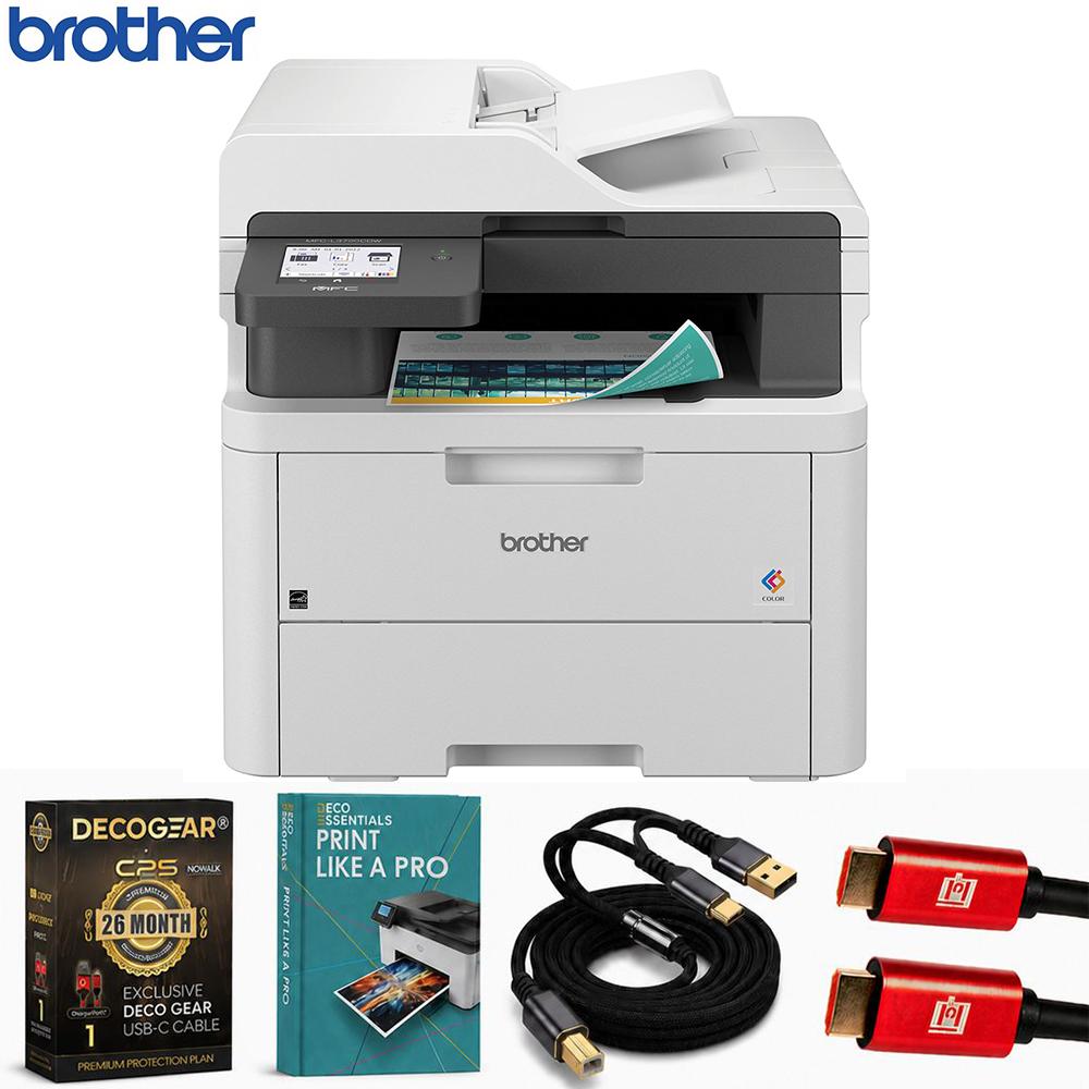 Brother Digital Color All-in-One Printer with 26 Month Protection Bundle