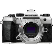 OM SYSTEM Olympus OM-5 Mark II 20.4MP 4K Video Digital Camera Body; Silver + Hiking Bundle