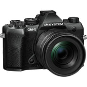 OM SYSTEM Olympus OM-5 Mark II 12-45mm Pro Lens Kit in Black + Hiking Bundle