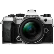OM SYSTEM Olympus OM-5 Mark II 12-45mm Pro Lens Kit in Silver + Hiking Bundle