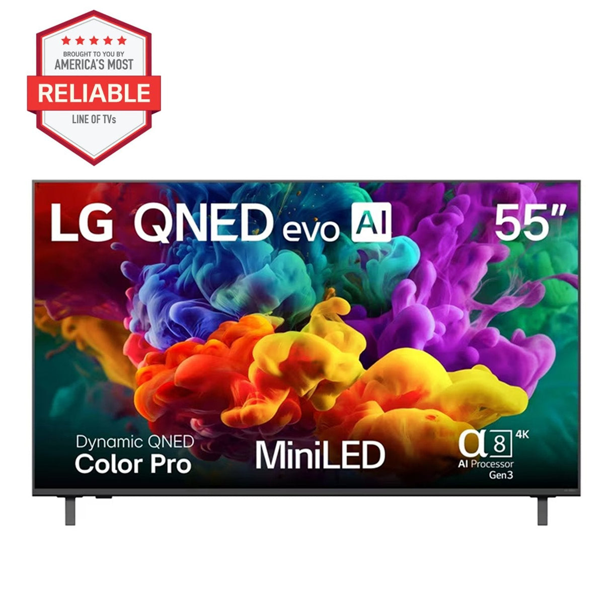 LG 55" QNED evo AI QNED84B Mini LED 4K Smart TV w/ Accessories Bundle