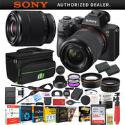 Sony a7 III Mirrorless 4K Camera + 28-70mm Lens + Deco Gear Case & Accessory Bundle
