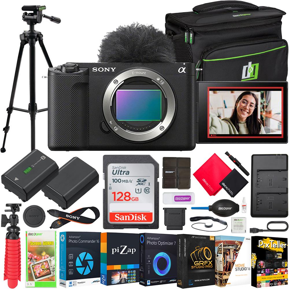 Sony ZV-E1 Full Frame Mirrorless Vlog Camera Body ILCZV-E1/B + Accessories Kit Bundle