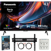 Panasonic 43" W80C 4K UHD 3840x2160 60Hz QLED+ Fire TV (2026) +Mount + Guide Bundle
