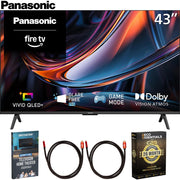 Panasonic 43" W80C 4K UHD 60Hz QLED+ Fire TV 2026 + 26 Month Protection Bundle