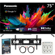 Panasonic 75" W85C 4K 3840x2160 60Hz QD-Mini LED Google TV (2026)  +Mount + Guide Bundle