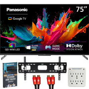 Panasonic 75" W85C 4K 3840x2160 60Hz QD-Mini LED Google TV (2026)  +Mount + Guide Bundle