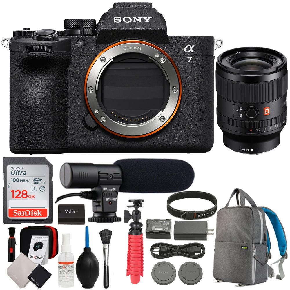 Sony a7 V Full-Frame Mirrorless Camera Body Only + 35mm Lens Accessory Bundle