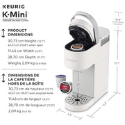 Keurig K-Mini K-Cup Pod Coffee Maker 6-12 oz Warm Stone