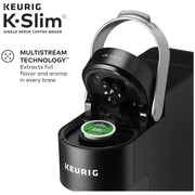 Keurig K-Slim Single Serve K-Cup Pod Coffee Maker, Black