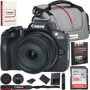 Canon EOS R50 Mirrorless Camera Vlogging Creator Kit with 128GB Memory Bundle