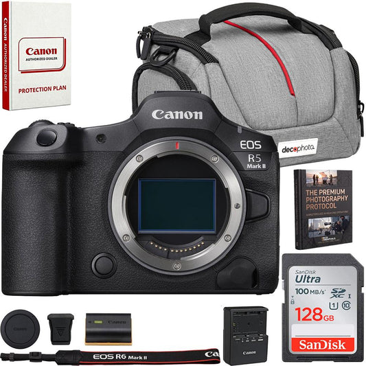 Canon EOS R5 Mark II Full Frame Mirrorless Camera Body with Accessories Bundle