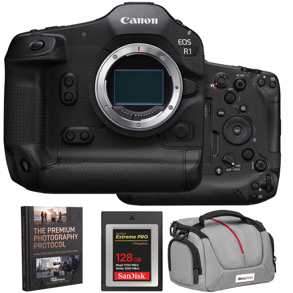 Canon EOS R1 Full-Frame Mirrorless Camera Body with Exclusive Bag + 128GB Card