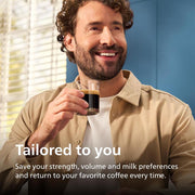 Philips 4400 Series Fully Automatic Espresso Machine Black + 2 Year Protection