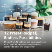 Philips 4400 Series Fully Automatic Espresso Machine Black + 2 Year Protection
