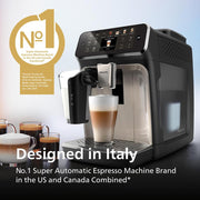 Philips 4400 Series Fully Automatic Espresso Machine Black + 2 Year Protection