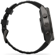 Garmin fenix 9 Pro inReach, 47 mm Carbon Gray DLC Titanium with Black/Pebble Gray Band