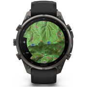 Garmin fenix 9 Pro inReach, 47 mm Carbon Gray DLC Titanium with Black/Pebble Gray Band