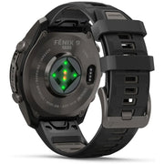 Garmin fenix 9 Pro inReach, 47 mm Carbon Gray DLC Titanium with Black/Pebble Gray Band