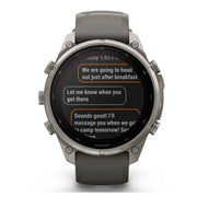 Garmin fenix 9 Pro inReach, Solar, 47 mm Titanium with Pebble Gray/Silver Gray Band