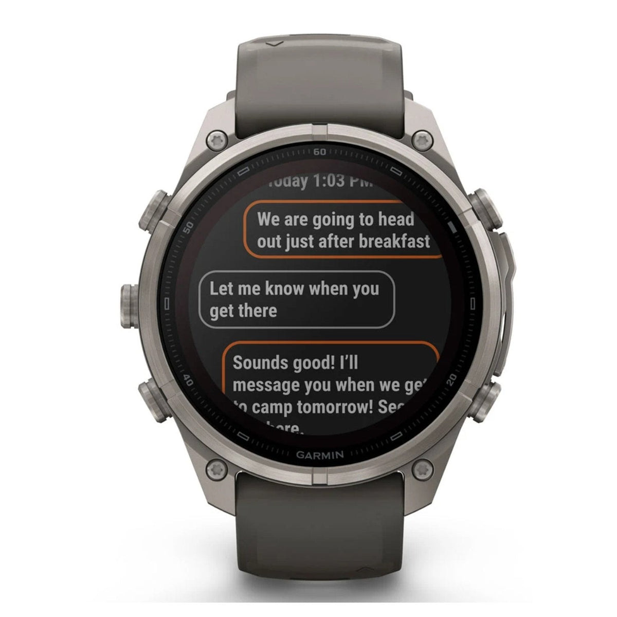 Garmin fenix 9 Pro inReach, Solar, 47 mm Titanium with Pebble Gray/Silver Gray Band