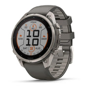 Garmin fenix 9 Pro Solar, 47mm Titanium with Silicone Band +Essential Protection Bundle