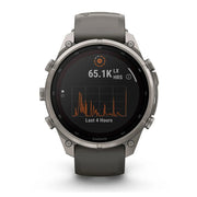 Garmin fenix 9 Pro Solar, 47mm Titanium with Silicone Band +Essential Protection Bundle