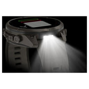 Garmin fenix 9 Pro Solar, 47mm Titanium with Silicone Band +Essential Protection Bundle