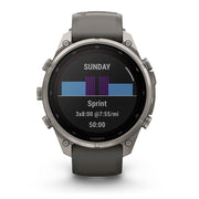 Garmin fenix 9 Pro Solar, 47mm Titanium with Silicone Band +Essential Protection Bundle