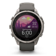 Garmin fenix 9 Pro Solar, 47mm Titanium with Silicone Band +Essential Protection Bundle