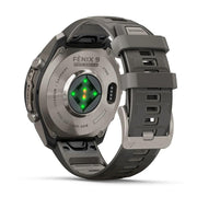 Garmin fenix 9 Pro Solar, 47mm Titanium with Silicone Band +Essential Protection Bundle