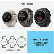 Garmin Fenix 9 47 mm Titanium w/ pebble gray silicone band +Essential Protection Bundle